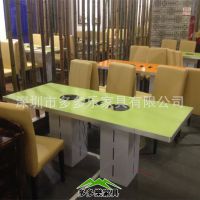 深圳四人位餐桌订购 防火板餐桌 火锅桌 西餐桌