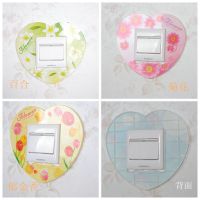 高品質(zhì)家居加厚塑料開關(guān)貼開關(guān)套心形花朵類卡通類墻貼