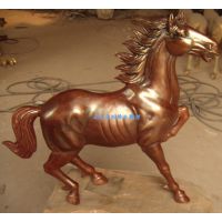 北京厂家直供纯铜马摆件工艺品 玻璃钢彩绘马雕塑 卡通雕塑定制