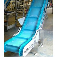 专业生产蓝色PVC输送带,蓝色食品输送带,耐油输送带 裙边挡板输送带