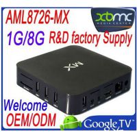 供应安卓4.2 谷哥 AMLogic8726MX双核机顶盒 TV BOX 网络播放器支持XBMC