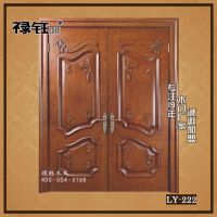 高端实木门定制入户对开门套装门实木复合烤漆门厂家直销批发