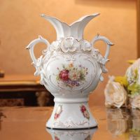 厂家直销欧式花瓶陶瓷工艺品摆件实用礼品家居饰品批发