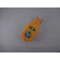 一体成型 黄色五孔小型防爆、防压无线插座 厂家直销