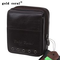 gold coral新款皮腰包男士牛皮腰包新款式手機(jī)包穿皮帶腰包煙包21