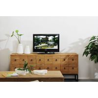 老松木电视柜 现代简约组合实木地柜 矮柜卧室电视柜中式家具包邮