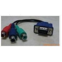 供應(yīng)18CM 優(yōu)質(zhì)VGA色差線(xiàn) 色差轉(zhuǎn)VGA線(xiàn) PS2接顯示器