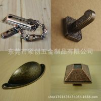 锌合金古铜防盗门栓，安全门栓加厚，防盗门链栓