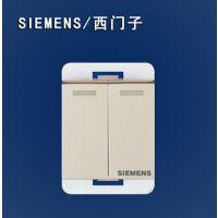 厂家***批发西门子品质不锈钢全拉丝小二开双控功能键开关插座