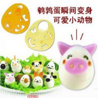 日本木晖 小动物蛋蛋造型器 DIY鸡蛋模具可爱便当盒饭团寿司工具
