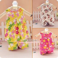 促销 儿童套装 婴幼儿宝宝木耳边开裆短裤+连衣裙套装 0.1/QG