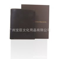 ***意大利进口牛皮竖短钱夹 ***短钱夹 进口纸抽拉礼盒包装