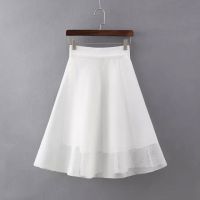 2015夏季新款鏤空網(wǎng)格雙層蓬蓬半身裙高腰大擺裙中裙 DT5545