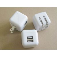 大筛子双USB旅充 5V2.1A双USB充电器 BSMI UL认证电源适配器 家用墙充USB火牛旅充