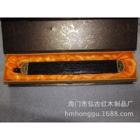 新品上市 红酸枝&黑檀镂空嵌黄杨雕花香盒 熏香盒 红木雕刻香具
