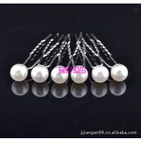 廠家直銷珍珠水鉆發(fā)簪新娘造型頭飾盤發(fā)用品 飾品簪子可混批