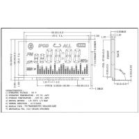 HTN 蓝底白字段码显示屏 音响设备收音机用LCD液晶屏 三晶电子