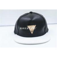 red leather snapback hat/black hat and cap/black and white h