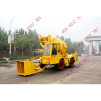 自主加载小型混凝土搅拌车