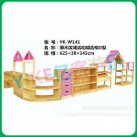 实木玩具柜 儿童收纳架 幼儿园整理柜 木 书包 玩具收纳整理柜