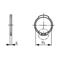 轴用挡圈 External retaining rings