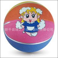橡胶小篮球 3号橡胶篮球 卡通人物篮球 儿童益智户外用品厂家批发
