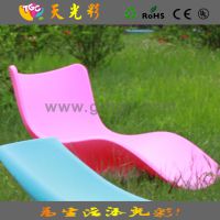 S形沙滩椅子 度假村休闲区懒人躺椅 彩色靠椅 惠州直接工厂销售