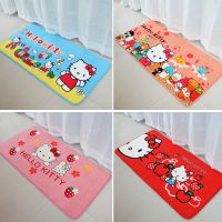 KT猫 凯蒂猫卡通地毯 ***珊瑚绒 防滑门垫地垫60*120CM 批发