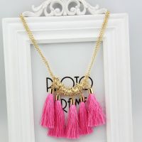 特***復(fù)古 韓國直送 今年大熱熒光色流蘇 項(xiàng)鏈 短項(xiàng)鏈 鎖骨鏈