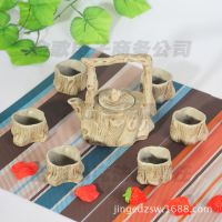 创意陶瓷根雕工艺品家居摆件商务礼品定制茶具中国风新奇特产品