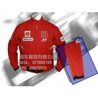 供应小批量定做工作服 赛车服 大量供应现货订做法拉利 宝马 奔驰 富豪 本田 丰田 赛车服