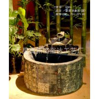 流水喷泉***泉  树脂工艺品摆件  ***轮水景鱼池加湿器
