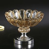 欧式***家居水晶玻璃 糖果罐 软装饰品 美式新古典摆件厂家直销