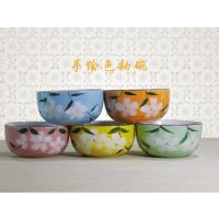 创意时尚餐具 日式韩式手绘陶瓷樱花色釉礼品米饭碗 华鑫通瓷业