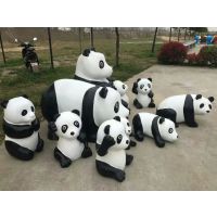 国宝驾到可爱的大熊猫模型出租