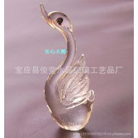 批發(fā) 孔雀 一帆風(fēng)順 帆船 玻璃天鵝 水晶禮品· 玻璃工藝品136