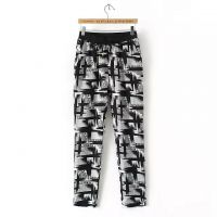 代發(fā)P510C3夏季新品休閑黑白混色哈倫褲 長(zhǎng)褲