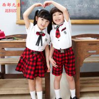 西部元素夏季新款韩版幼儿园表演服学生衬衫套装班服六一幼儿园礼服