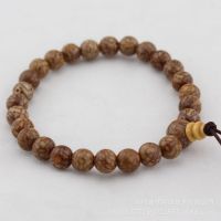 厂家直销 天然小银线菩提手串7mm血丝金线菩提子佛珠手链特惠批发