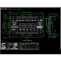 SAJ/三晶 LCD液晶屏 电子控制器类段码LCD液晶显示屏