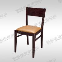 实木餐椅 牛角靠背椅子水 曲柳中式纯实木餐椅 酸菜鱼火锅店餐椅
