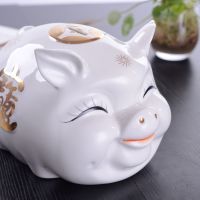 雅博兰德描金陶瓷金猪摆件 ***猪 开业典礼工艺品 生日礼物 直销