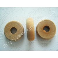 供应毛算盘珠子 木珠 珠算盘珠 大孔木珠