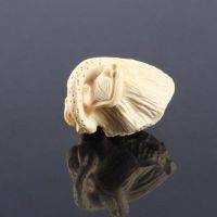 手工雕刻如间莲蓬黄杨木小手把件木雕红木收藏文玩木质摆件核桃木
