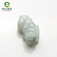 批发双儿珠宝天然缅甸翡翠玉貔貅吊坠玉饰玉石玉器工艺品附带证书