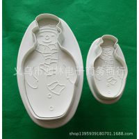 厨房小工具/圣诞雪人弹簧压花模具 印花模 翻糖蛋糕工具 烘培工具