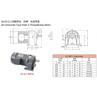 立体车库减速电机士元电机GH750W 三相卧式齿轮减速马达长期供应