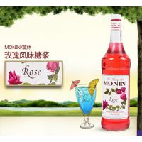 马来西亚***莫林糖浆果露1000ml玫瑰风味浓缩调酒调味用糖浆