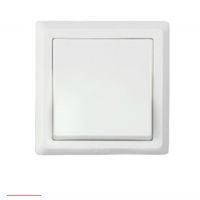 ABB开关插座 墙壁开关 德逸白色AE101 一位单控开关