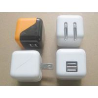 大筛子双USB旅充 5V2.1A双USB充电器 BSMI UL认证电源适配器 家用墙充USB火牛旅充
